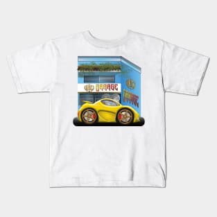 CS Cartoon Machines Sport Car And Garage V 2.5. Kids T-Shirt